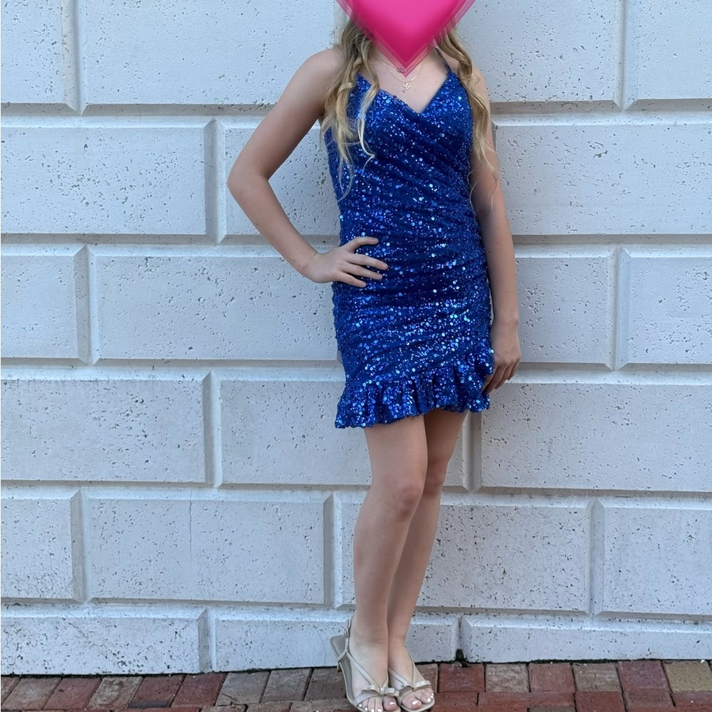 Stacees Homecoming Dress. Royal Blue. Size 2.